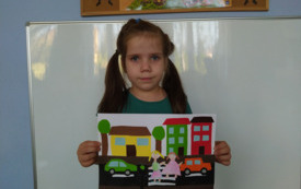 Galeria aktualności Bezpieczna droga do przedszkola &ndash; praca policjanta  1