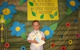 Galeria aktualności Konkurs recytatorski "Wiersz ekologiczny i zdrowotny" w Małusach Wielkich  2