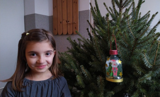 Zdjęcie do Świąteczna ozdoba choinkowa z recyklingu